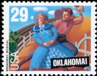 Scott 2722<br />29c Oklahoma!<br />Pane Single<br /><span class=quot;smallerquot;>(reference or stock image)</span>