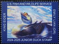 Scott JDS32<br />$5.00 King Eider by Emily Lian from Oregon<br />Pane Single<br /><span class=quot;smallerquot;>(reference or stock image)</span>