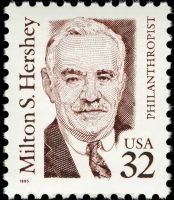 Scott 2933<br />32c Milton S. Hershey<br />Pane Single;<br /><span class=quot;smallerquot;>(reference or stock image)</span>