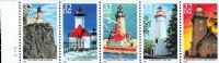 Scott 2969-2973; 2973a<br />32c Great Lakes Lighthouse (VB)<br />See <a href=quot;https://www.bardostamps.com/back-of-book-united-states-stamps/1950/scott-catalog-BK230quot;>BK230</a><br />Vending Booklet Pane of 5 #2969-2973 (5 designs)<br /><span class=quot;smallerquot;>(reference or stock image)</span>