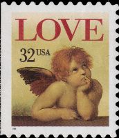 Scott 3030<br />32c Love: Cherub (CB / MDI)<br />Convertible Booklet Pane Single<br /><span class=quot;smallerquot;>(reference or stock image)</span>