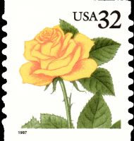 Scott 3054<br />32c Yellow Rose (Coil)<br />Coil Single<br /><span class=quot;smallerquot;>(reference or stock image)</span>