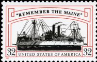 Scott 3192<br />32c Spanish-American War: Remember the Maine<br />Pane Single<br /><span class=quot;smallerquot;>(reference or stock image)</span>