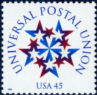 Scott 3332<br />45c Universal Postal Union<br />Pane Single<br /><span class=quot;smallerquot;>(reference or stock image)</span>