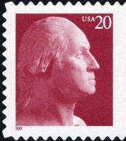 Scott 3482<br />20c George Washington - 2001 Date - Magenta (VB / CB)<br />Booklet / Convertible Booklet Single<br /><span class=quot;smallerquot;>(reference or stock image)</span>