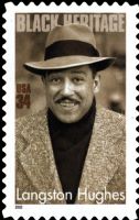 Scott 3557<br />34c Langston Hughes<br />Pane Single<br /><span class=quot;smallerquot;>(reference or stock image)</span>