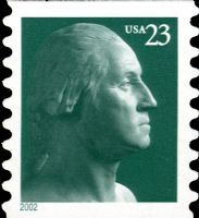 Scott 3617<br />23c George Washington - 2002 Date (Coil)<br />Coil Single<br /><span class=quot;smallerquot;>(reference or stock image)</span>