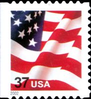 Scott 3623<br />(37c) Rate Change - First Class Flag (CB)<br />Convertible Booklet Single<br /><span class=quot;smallerquot;>(reference or stock image)</span>