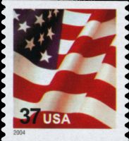 Scott 3632C<br />37c Flag - 2004 Date (Coil)<br />Coil Single<br /><span class=quot;smallerquot;>(reference or stock image)</span>