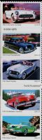 Scott 3931-3935<br />37c Sporty Cars (DSB)<br />Double-Sided Booklet Pane Vertical Strip of 5 #3935a (5 designs)<br /><span class=quot;smallerquot;>(reference or stock image)</span>