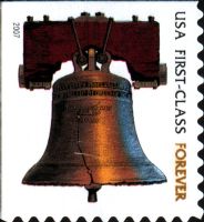 Scott 4125<br />Forever Liberty Bell - Large microprint - 2007 Date (DSB)<br />Double-Sided Booklet Pane Single<br /><span class=quot;smallerquot;>(reference or stock image)</span>