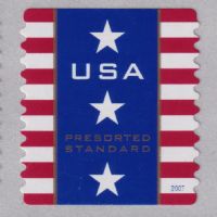 Scott 4157<br />(10c) Patriotic Banner - PRESORTED STANDARD (Coil)<br />Coil Single<br /><span class=quot;smallerquot;>(reference or stock image)</span>