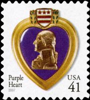 Scott 4164<br />41c Purple Heart - 2007 Date<br />Pane Single<br /><span class=quot;smallerquot;>(reference or stock image)</span>