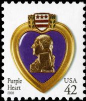 Scott 4263<br />42c Purple Heart - 2008 Date<br />Pane Single<br /><span class=quot;smallerquot;>(reference or stock image)</span>