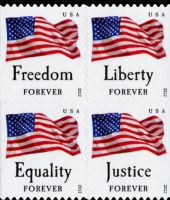 Scott 4673-4676; 4678a<br />Forever Four Flags (CB)<br />Convertible Booklet Block of 4 #4673-4676 (4 designs)<br /><span class=quot;smallerquot;>(reference or stock image)</span>
