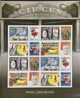 Scott 4905b<br />Forever Vintage Circus Posters<br />Pane of 16 #4898-4905 (8 designs)<br /><span class=quot;smallerquot;>(reference or stock image)</span>