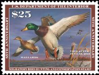 Scott RW85<br />$25.00 Mallards - Issued 2018<br />Pane Single<br /><span class=quot;smallerquot;>(reference or stock image)</span>