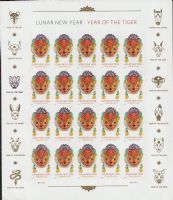 Scott 5662a<br />Forever Chinese New Year: Year of the Tiger<br />Pane of 20<br /><span class=quot;smallerquot;>(reference or stock image)</span>
