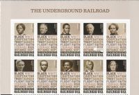 Scott 5834-5843; 5843b<br />Forever Underground Railroad<br />Pane Block of 10 #5834-5843 (10 designs)<br /><span class=quot;smallerquot;>(reference or stock image)</span>