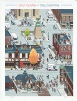 Scott 6023a<br />Forever 250 Years of Delivery<br />Pane of 20 #6024a-6024t (20 Designs)<br /><span class=quot;smallerquot;>(reference or stock image)</span>