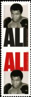 Scott 6050-6051; 6051a<br />Forever Muhammad Ali<br />Vertical Pane Pair #6050-6051<br /><span class=quot;smallerquot;>(reference or stock image)</span>