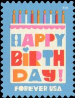 Scott 6069<br />Forever Happy Birthday<br />Pane Single<br /><span class=quot;smallerquot;>(reference or stock image)</span>