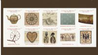 Scott 6087-6096; 6096a<br />Forever Treasures of the Revolutionary Era #6087-6096 (10 Designs) - Binding Stub Left<br />Prestige Booklet Pane of 10<br /><span class=quot;smallerquot;>(reference or stock image)</span>
