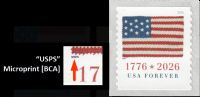 Scott 6110<br />Forever US Flag - 2026 (BCA) (Coil 3K/10K)<br />Coil Single<br /><span class=quot;smallerquot;>(reference or stock image)</span>