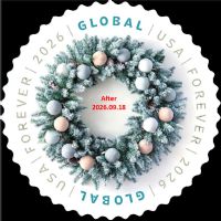 Scott 6118<br />Global Winter Wreath<br />Pane Single<br /><span class=quot;smallerquot;>(reference or stock image)</span>