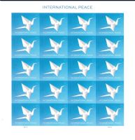 Scott 6104a<br />Forever International Peace<br />Pane of 20<br /><span class=quot;smallerquot;>(reference or stock image)</span>