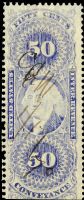 Scott R54<br />50c George Washington - Conveyance - Ultramarine<br /><span class=quot;smallerquot;>(reference or stock image)</span>
