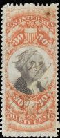 Scott R140<br />30c George Washington - US Internal Revenue - Orange & Black<br /><span class=quot;smallerquot;>(reference or stock image)</span>
