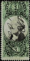 Scott R144<br />$1.00_ George Washington - US Internal Revenue - Green & Black<br /><span class=quot;smallerquot;>(reference or stock image)</span>