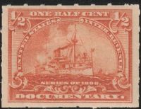 Scott R161<br />½c Battleship - Orange<br /><span class=quot;smallerquot;>(reference or stock image)</span>