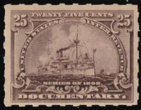 Scott R169<br />25c Battleship - Purple-brown<br /><span class=quot;smallerquot;>(reference or stock image)</span>