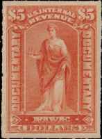 Scott R175<br />$5.00 Commerce - Documentary - Orange-red<br /><span class=quot;smallerquot;>(reference or stock image)</span>