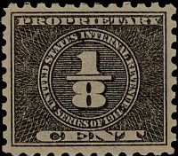 Scott RB32<br />1/8c Numeral - Inscribed quot;Series of 1914quot; - Black<br /><span class=quot;smallerquot;>(reference or stock image)</span>