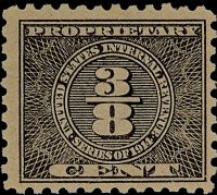 Scott RB34<br />3/8c Numeral - Inscribed quot;Series of 1914quot; - Black<br /><span class=quot;smallerquot;>(reference or stock image)</span>