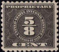 Scott RB35<br />5/8c Numeral - Inscribed quot;Series of 1914quot; - Black<br /><span class=quot;smallerquot;>(reference or stock image)</span>