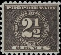 Scott RB38<br />2 1/2c Numeral - Inscribed quot;Series of 1914quot; - Black<br /><span class=quot;smallerquot;>(reference or stock image)</span>