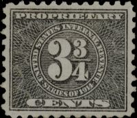 Scott RB40<br />3 3/4c Numeral - Inscribed quot;Series of 1914quot; - Black<br /><span class=quot;smallerquot;>(reference or stock image)</span>