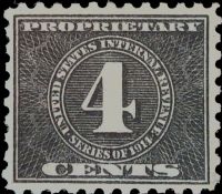 Scott RB41<br />4c Numeral - Inscribed quot;Series of 1914quot; - Black<br /><span class=quot;smallerquot;>(reference or stock image)</span>
