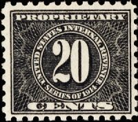 Scott RB64<br />20c Inscribed quot;Series of 1914quot; - Black<br /><span class=quot;smallerquot;>(reference or stock image)</span>