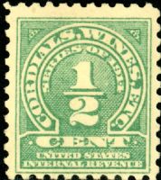Scott RE2<br />1/2c Cordials, Wines, Etc. - Green<br /><span class=quot;smallerquot;>(reference or stock image)</span>