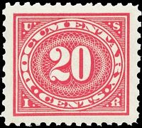 Scott R263<br />20c Numeral 20 - Carmine-rose<br /><span class=quot;smallerquot;>(reference or stock image)</span>