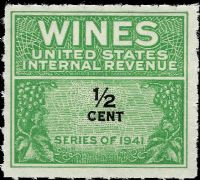 Scott RE110<br />1/2c Wines - Green & Black<br /><span class=quot;smallerquot;>(reference or stock image)</span>