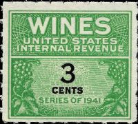 Scott RE113<br />3c Wines - Green & Black<br /><span class=quot;smallerquot;>(reference or stock image)</span>