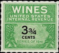 Scott RE115<br />3 3/4c Wines - Green & Black<br /><span class=quot;smallerquot;>(reference or stock image)</span>