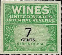 Scott RE119<br />7c Wines - Green & Black<br /><span class=quot;smallerquot;>(reference or stock image)</span>