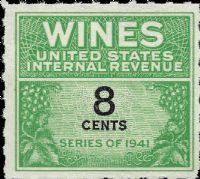 Scott RE121<br />8c Wines - Green & Black<br /><span class=quot;smallerquot;>(reference or stock image)</span>